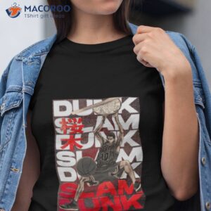 sakuragi slam dunk basketball anime shirt 2 tshirt