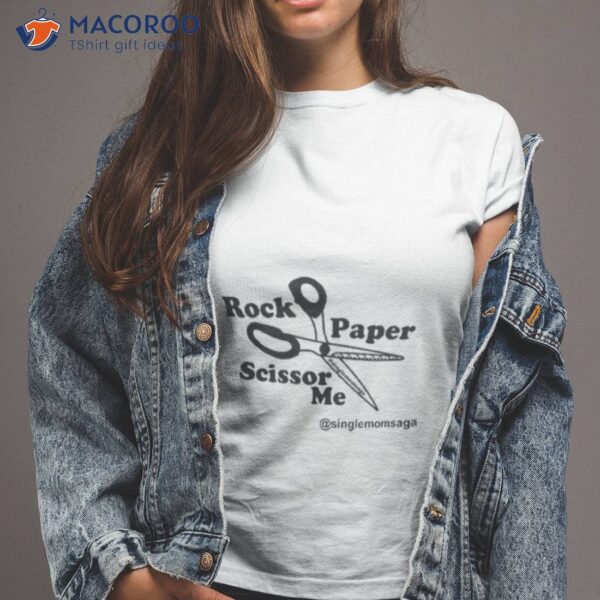 Sam Sparkswood Rock Paper Scissor Me Singlemomsaga Official Shirt