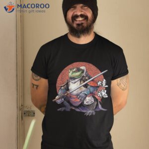 samurai frog with japanese aesthetic shirt tshirt 2