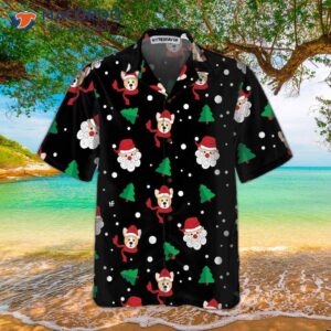 santa claus amp corgi hawaiian shirt funny christmas best gift idea 2