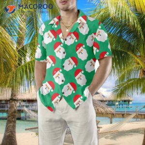 santa claus bright seamless pattern hawaiian shirt funny gift for christmas 4