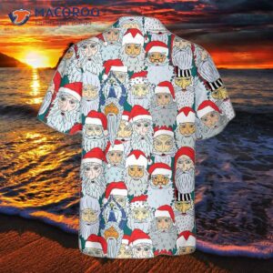 santa claus heads from different countries christmas hawaiian shirt shirt for day 1