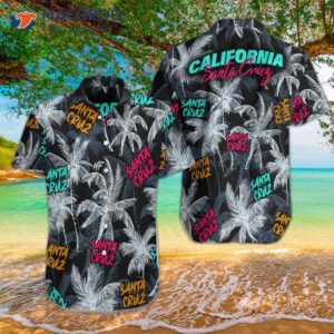 santa cruz coconut tree seamless hawaiian shirt 0