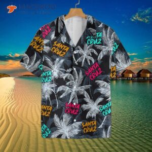 santa cruz coconut tree seamless hawaiian shirt 2