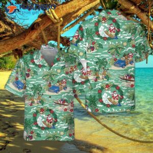 Santa In Hawaii Hawaiian Shirt, Funny Claus Best Gift For Christmas Santa In Hawaii Hawaiian Shirt, Funny Claus Best Gift For Christmas