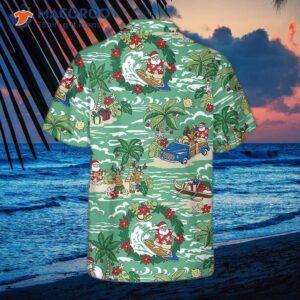 Santa In Hawaii Hawaiian Shirt, Funny Claus Best Gift For Christmas