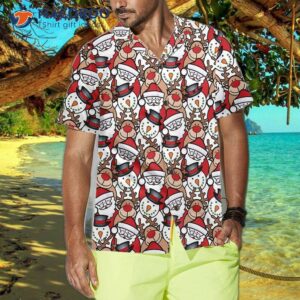 Santa Reindeer And Snowman Hawaiian Shirt, Funny Christmas Shirt For , Best Xmas Gift Idea 3 santa reindeer and snowman hawaiian shirt funny christmas shirt for best xmas gift idea 3