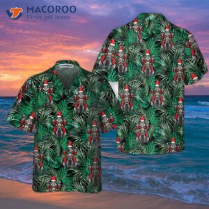 Santa Riding Motorcycle Christmas Hawaiian Shirt, Funny Shirt For