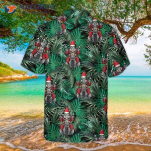 Santa Riding Motorcycle Christmas Hawaiian Shirt, Funny Shirt For