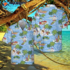 santa sailing tropical christmas hawaiian shirt funny claus best gift for 0