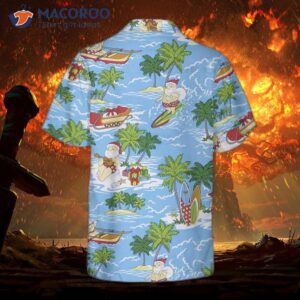 santa sailing tropical christmas hawaiian shirt funny claus best gift for 1