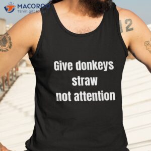 sarcastic funny donkey shirt tank top 3