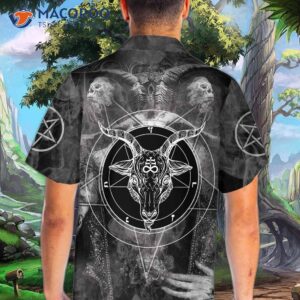 satanic skull hawaiian shirt gothic shirt for and 4