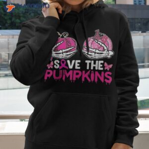 Save The Pumpkins Breast Cancer Awareness Halloween Costume Shirt
