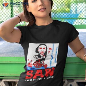 saw 8 bit video game shirt tshirt 1