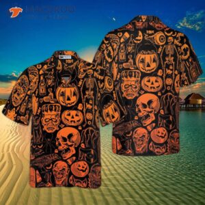 Scary Halloween Monsters Hawaiian Shirt, Shirt For And
