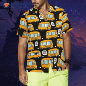 school bus driver wearing a hawaiian shirt 2