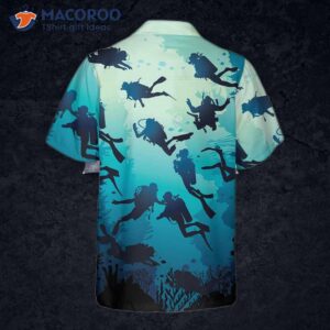 scuba diving beach hawaiian shirt cool shirt for unique gift diver 1