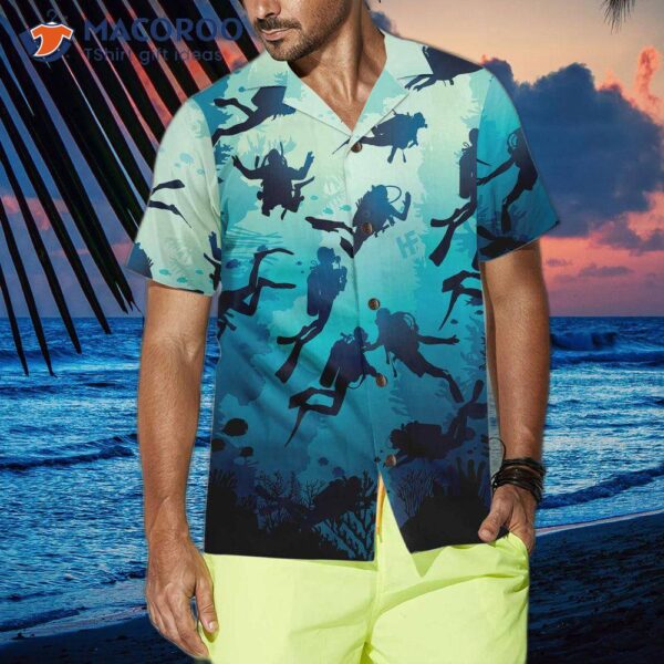 Scuba Diving Beach Hawaiian Shirt: Cool Shirt For , Unique Gift Diver