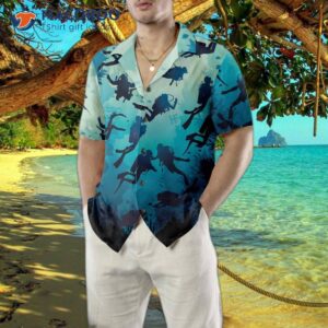 scuba diving beach hawaiian shirt cool shirt for unique gift diver 4