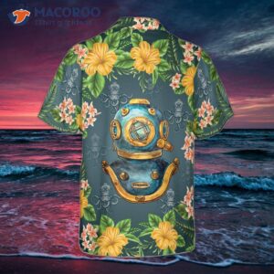 Scuba-diving Vintage-helmet Hawaiian Shirt