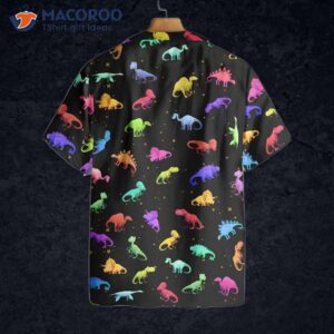 seamless dinosaur pattern hawaiian shirt 1