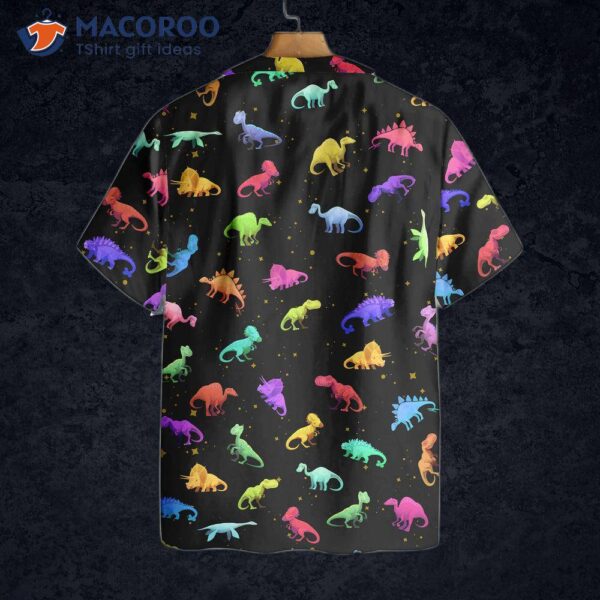 Seamless Dinosaur Pattern Hawaiian Shirt