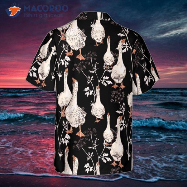 Seamless Geese Pattern Shirt For Hawaiian