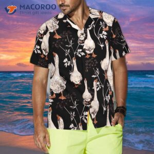 seamless geese pattern shirt for hawaiian 2