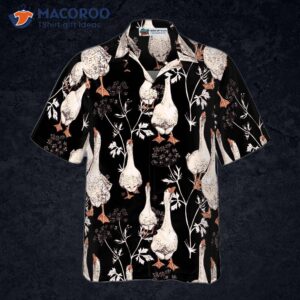 seamless geese pattern shirt for hawaiian 3