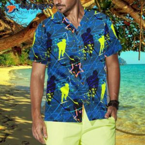 seamless hawaiian hockey pattern shirt 2