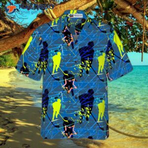 seamless hawaiian hockey pattern shirt 3