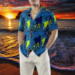 seamless hawaiian hockey pattern shirt 4