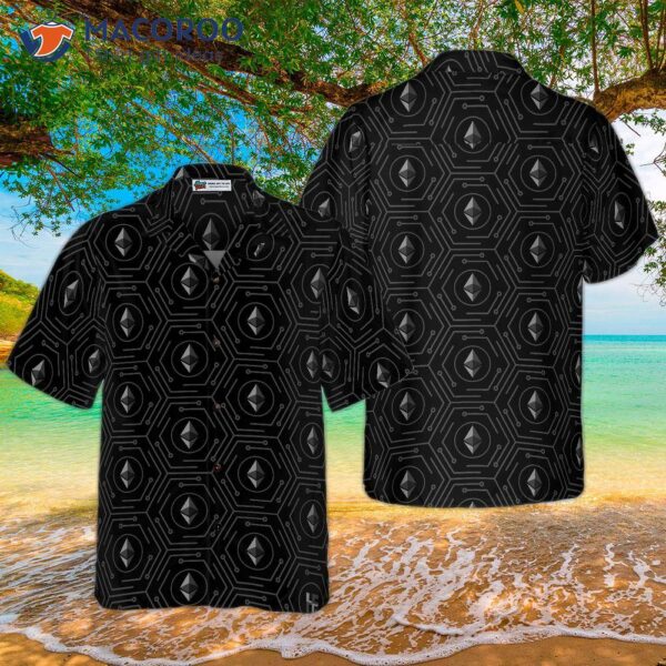 Seamless High-tech Ethereum Cryptocurrency Hawaiian Shirt