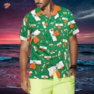 seamless ireland style shamrock saint patrick s day irish v3 hawaiian shirt 2