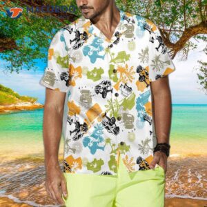 seamless tropical plants pattern with jeeps hawaiian shirt colorful jeep beach shirt for 3