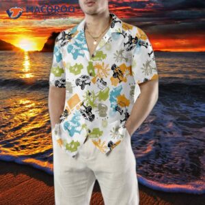 seamless tropical plants pattern with jeeps hawaiian shirt colorful jeep beach shirt for 4