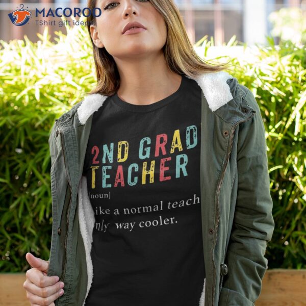 Second Grade Teacher Shirt 2nd Vintage Definition Team