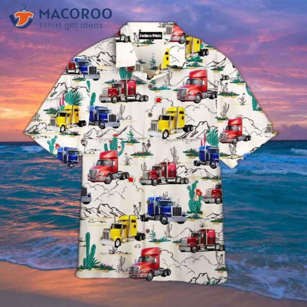 Semi-trailer Truck Hawaiian Shirts