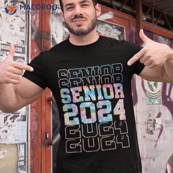 Senior 2024 Shirt Class Of 24 High School College Graduation