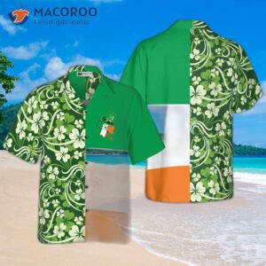 shamrock and flag saint patrick s day irish ireland hawaiian shirt 0