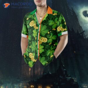 shamrock and gold coins are symbols of saint patrick s day in ireland hawaiian shirts often worn to celebrate the holiday 4