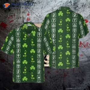 shamrock irish symbol hawaiian shirt 0