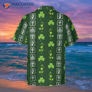 shamrock irish symbol hawaiian shirt 1