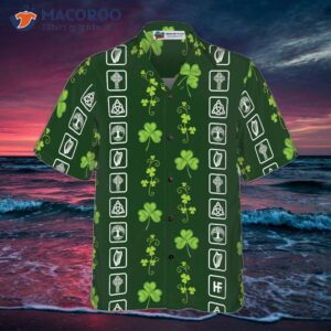 shamrock irish symbol hawaiian shirt 3