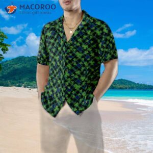 shamrock seamless pattern hawaiian shirt 4
