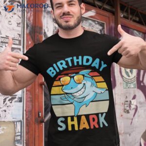 shark birthday toddler boys kids matching family boy shirt tshirt 1