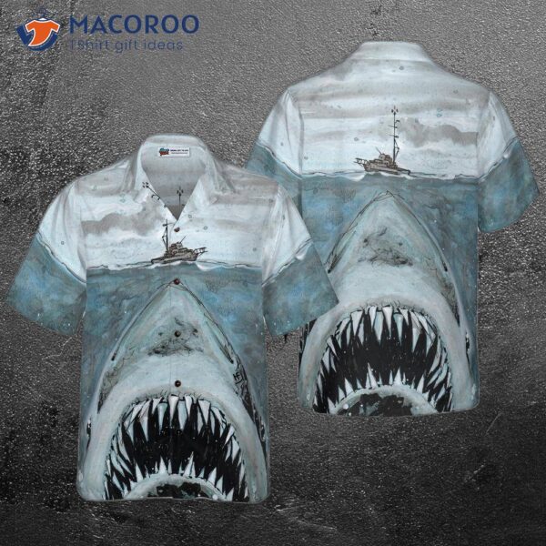 Shark Mouth 02 Hawaiian Shirt