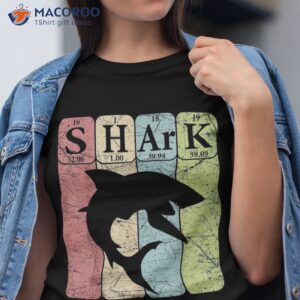 Shark Periodic Table Elets Retro Selachimorphaphile Shirt