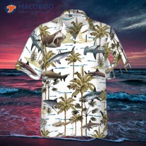 shark printed hawaiian shirt 2
